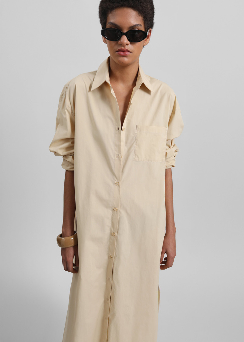 Helena Shirt Dress - Beige 3