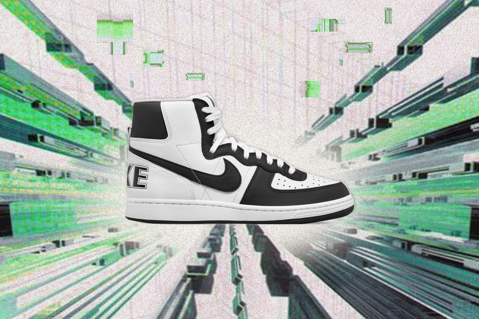 COMME DES GARCONS HOMME PLUS X NIKE TERMINATOR HIGH SP - WHITE/BLACK - 6