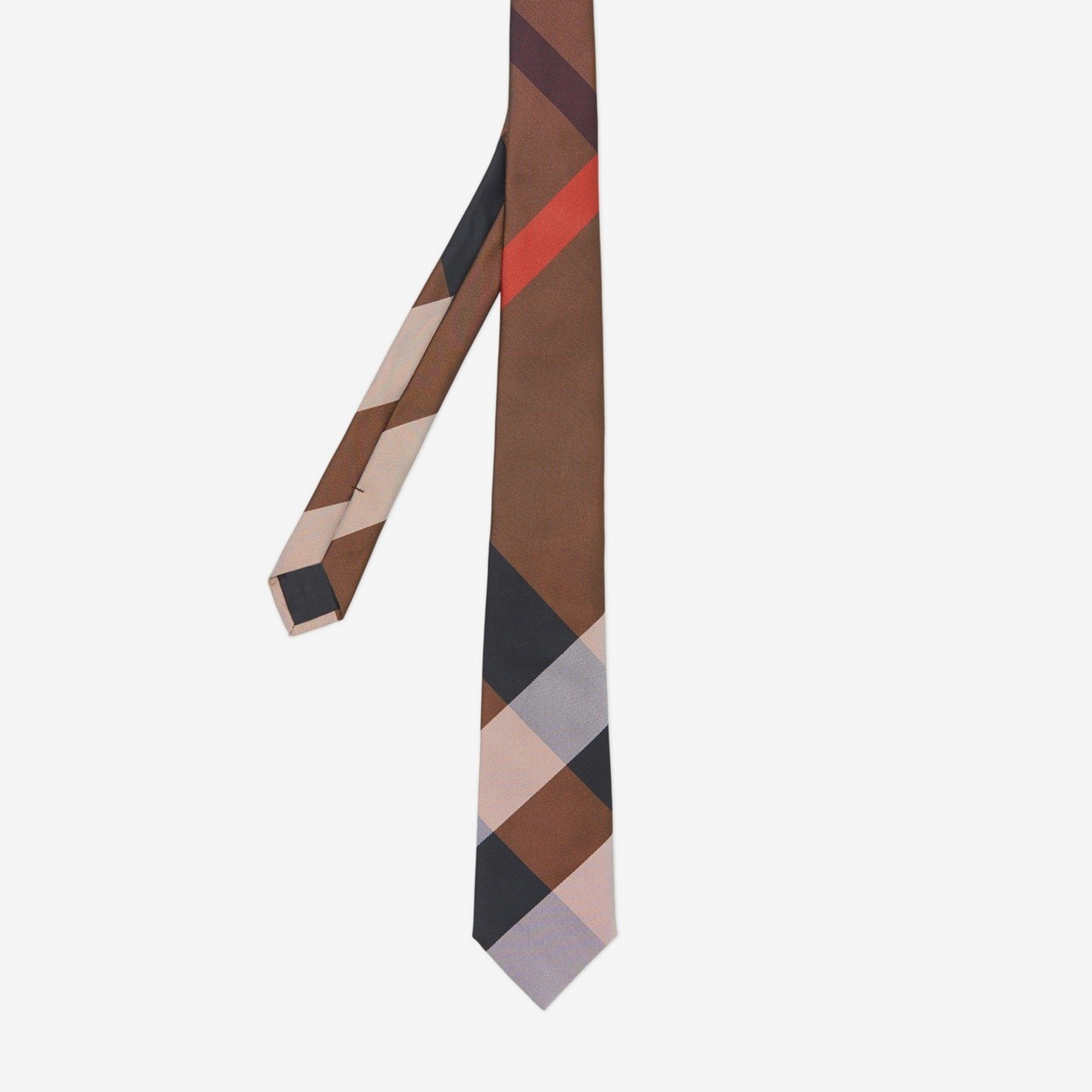 Classic Cut Exaggerated Check Silk Tie - 3