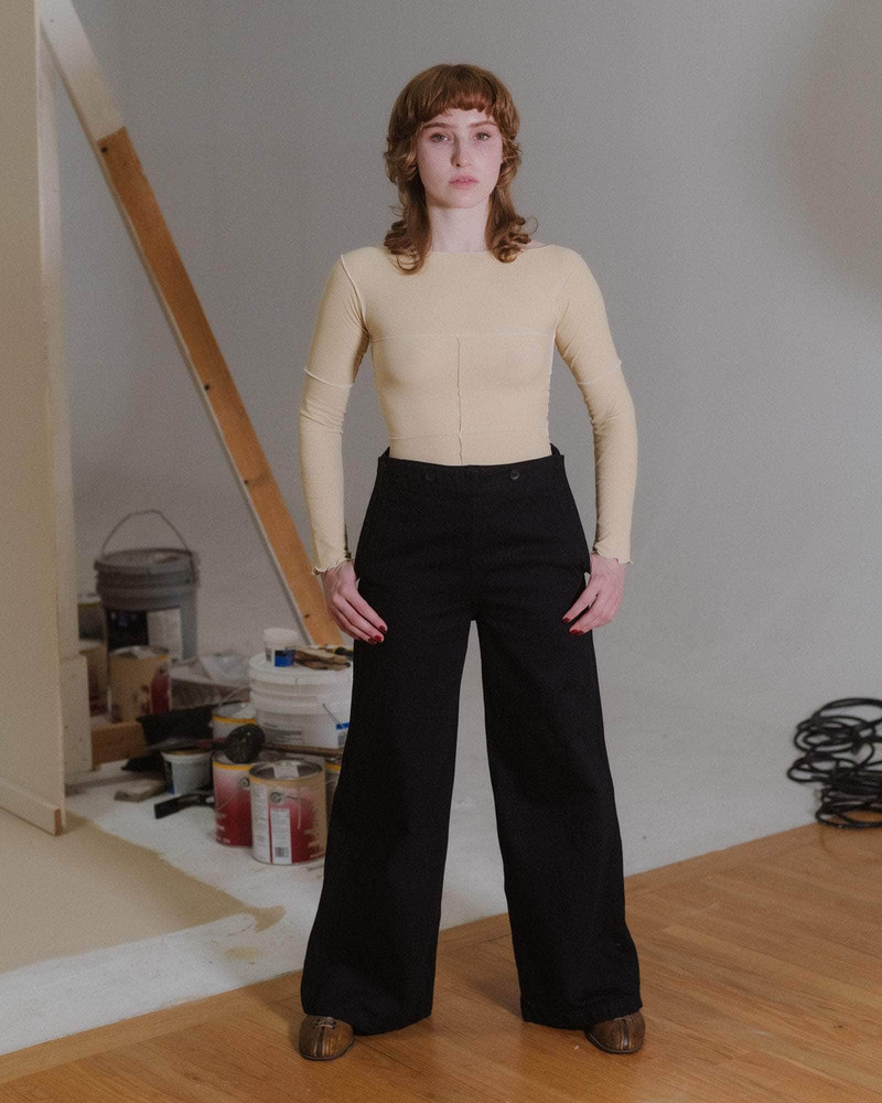 Cinder Long Sleeve Tee - Fine Organic Cotton Rib 4