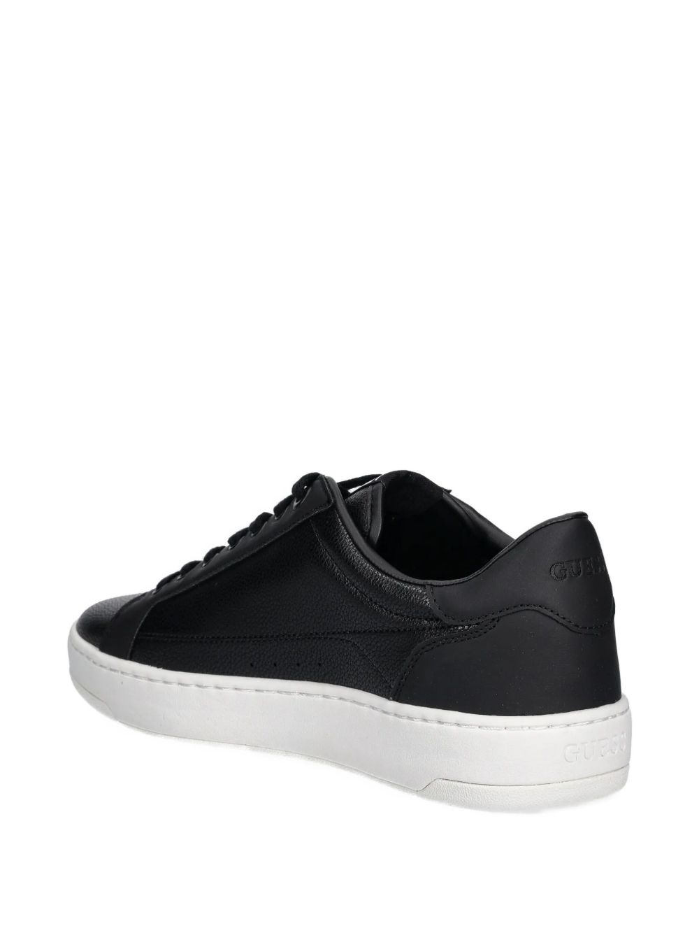 leather lace-up sneakers - 3