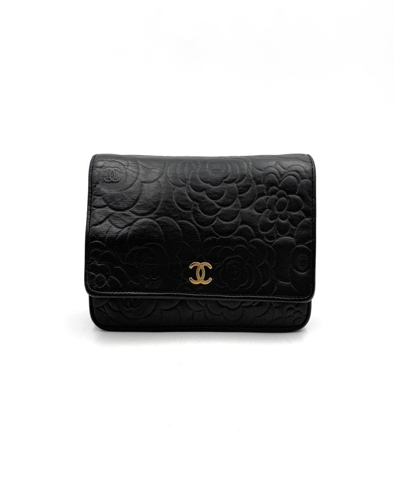 Chanel No.18 Black Camellia WOC Bag - 1