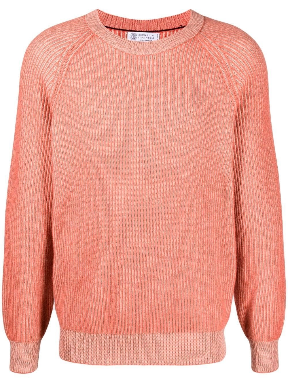 ribbed-knit cashmere jumper - 1