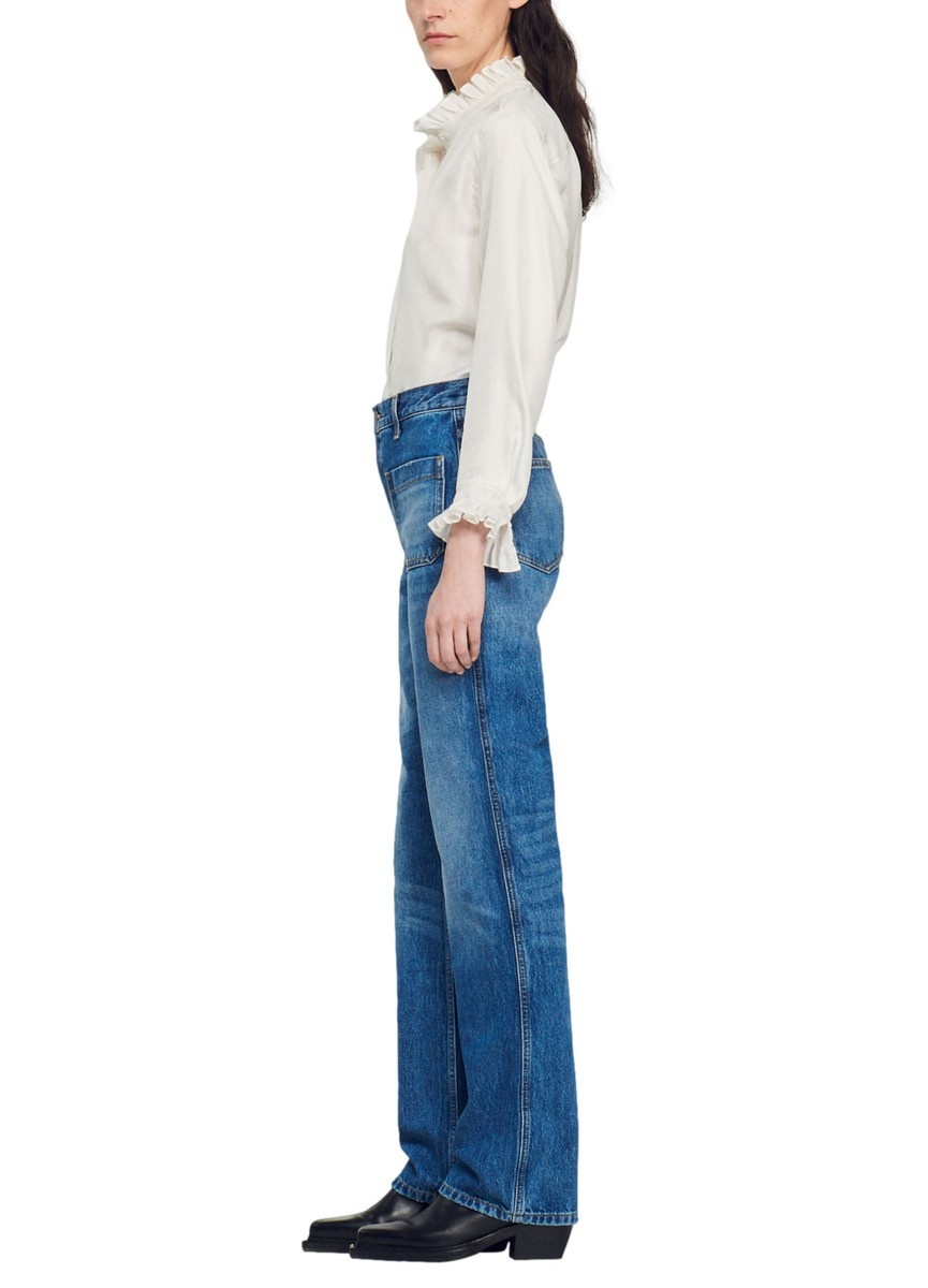 Flared faded jeans - 7