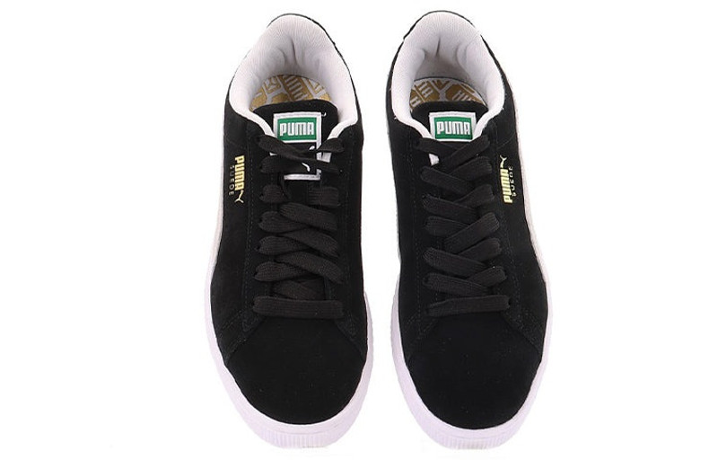 Puma Suede 클래식 에코 블랙 화이트 5