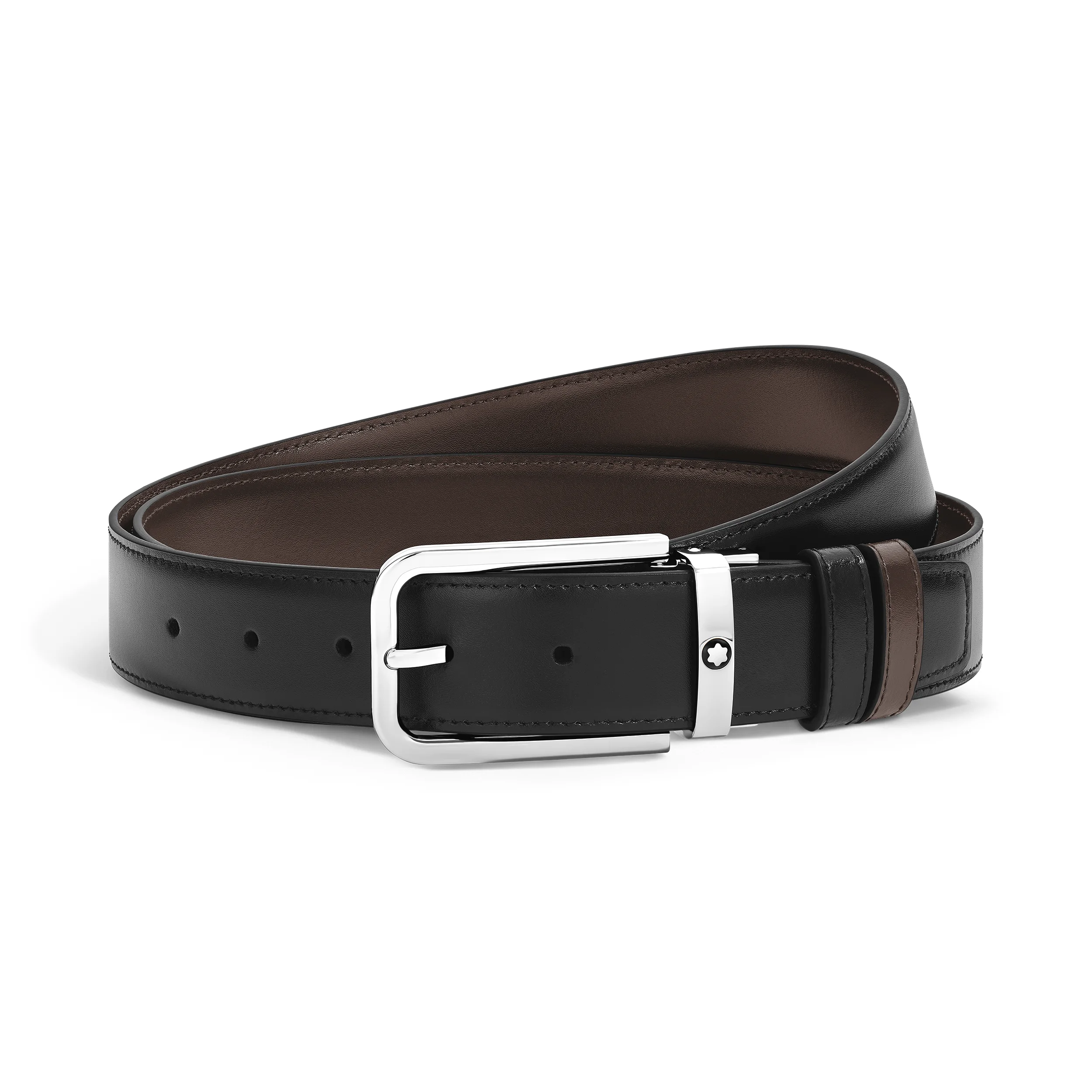 35 MM REVERSIBLE BELT IN MEISTERSTÜCK LEATHER WITH RECTANGULAR BUCKLE - 1