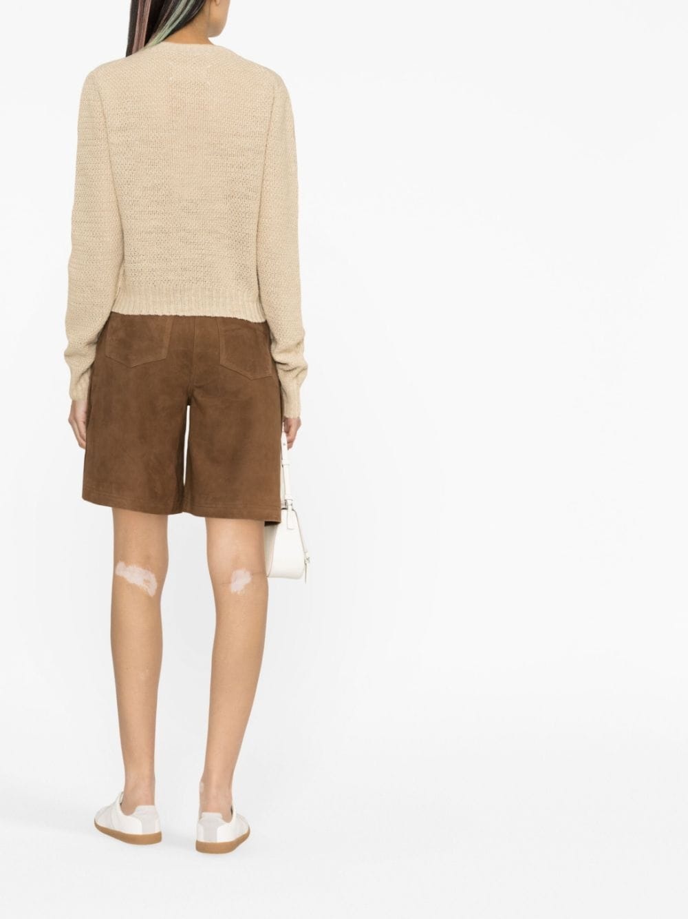 V-neck knitted jumper - 4