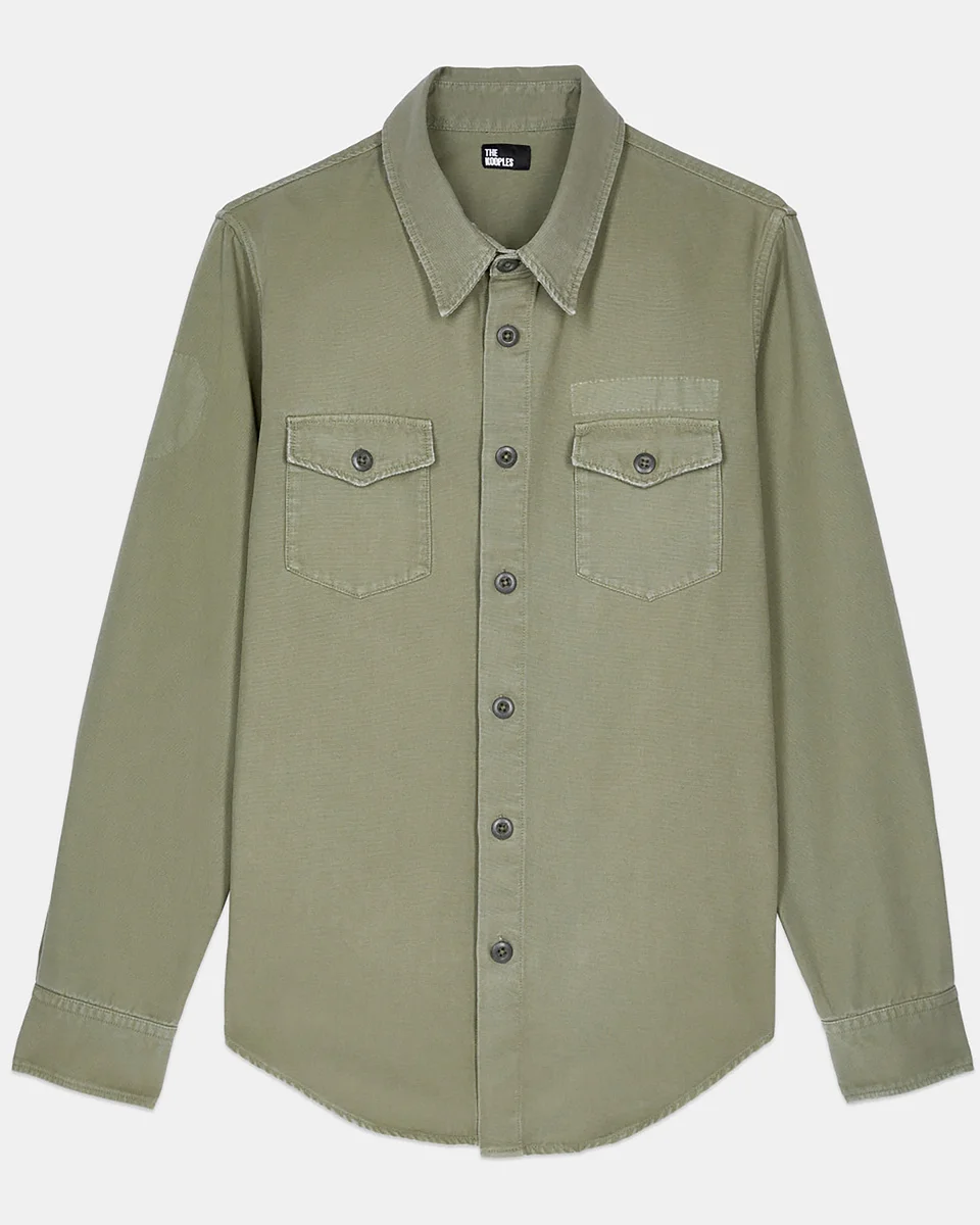 KHAKI DENIM SHIRT - 1