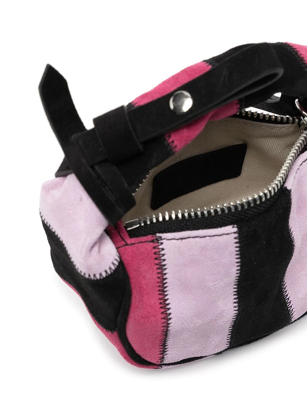 striped leather mini bag - 5