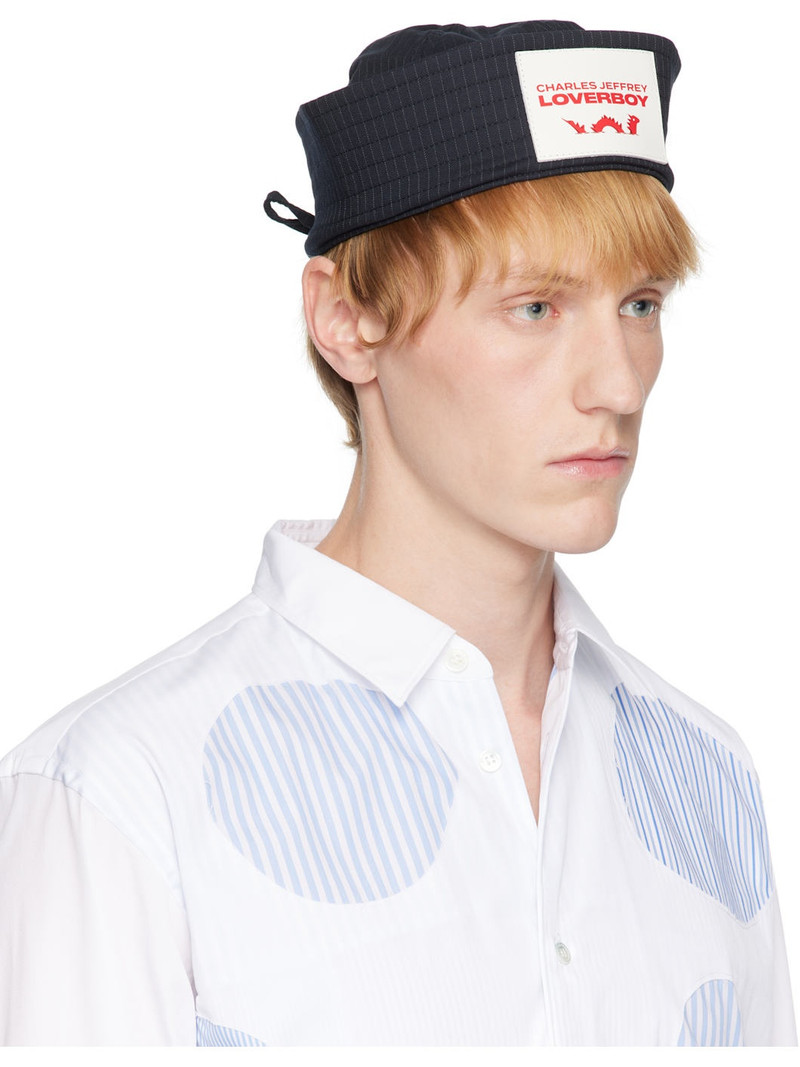 CHARLES JEFFREY LOVERBOY SSENSE Exclusive Navy Sailor Hat outlook