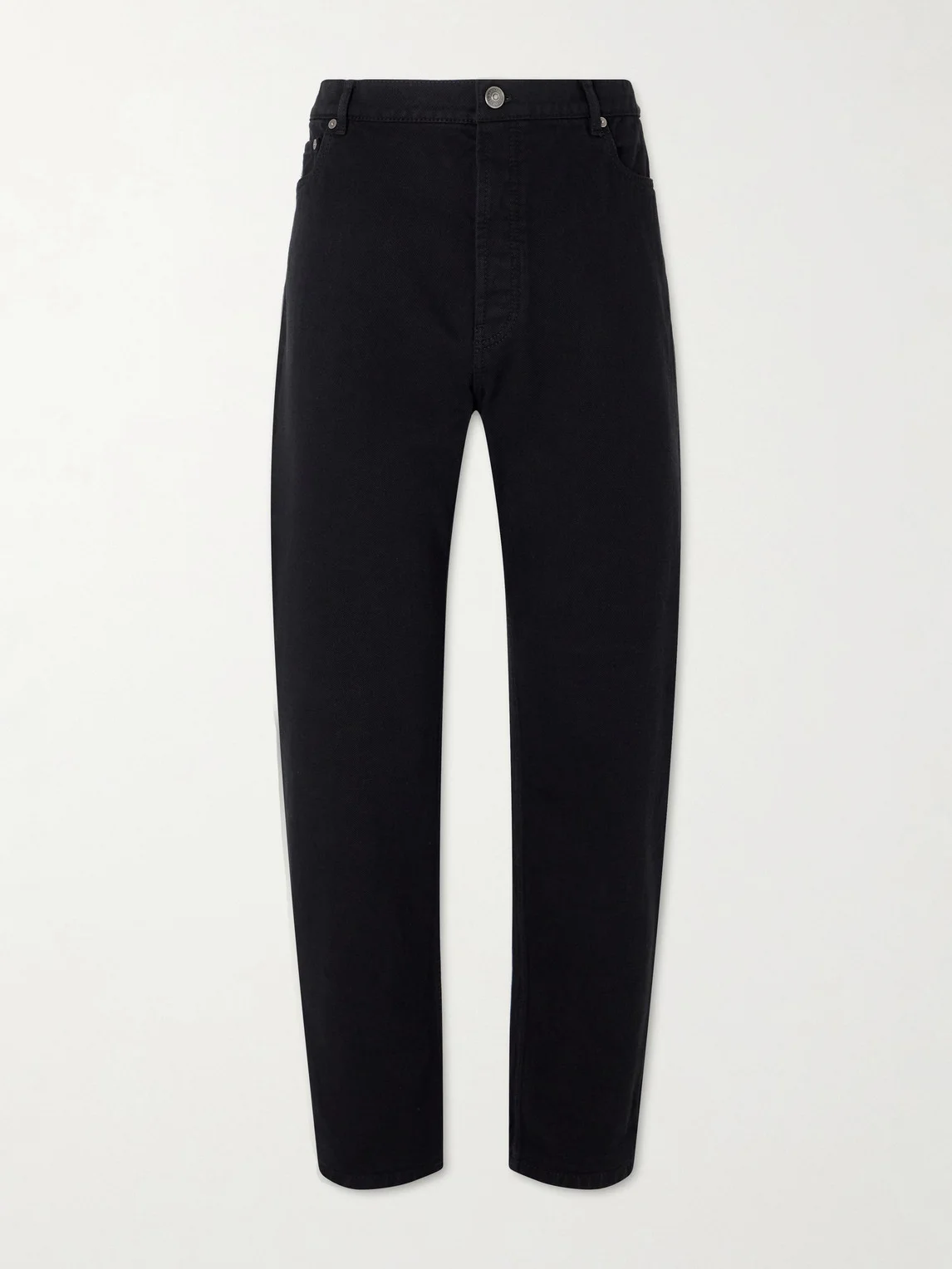 Slim-Fit Straight-Leg Logo-Embroidered Jeans - 1