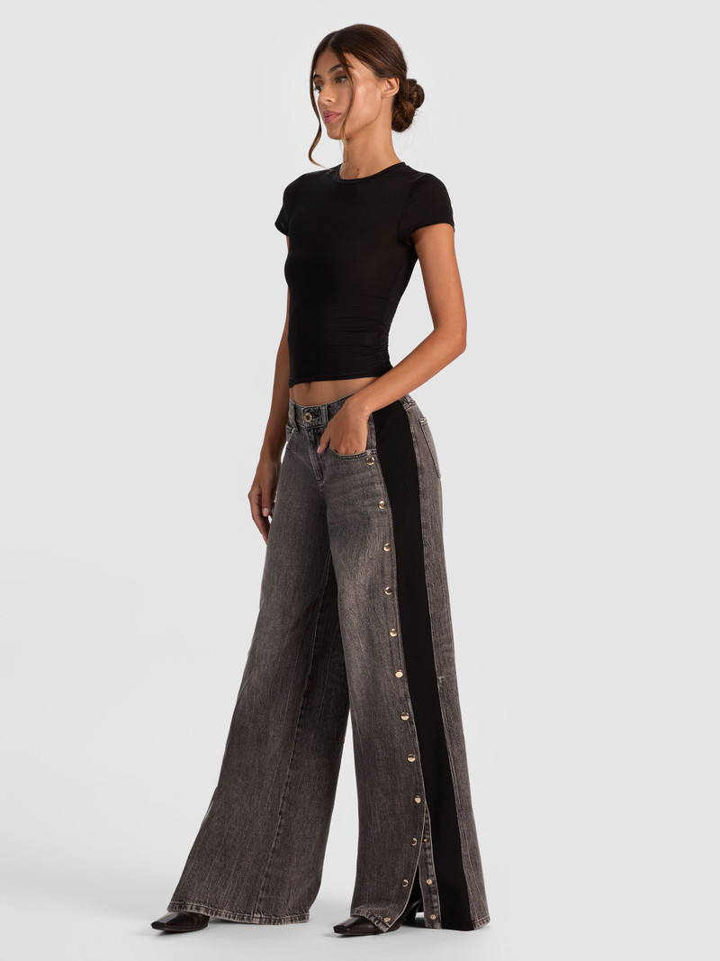 AMAZING JEAN WITH KNIT PANEL 3