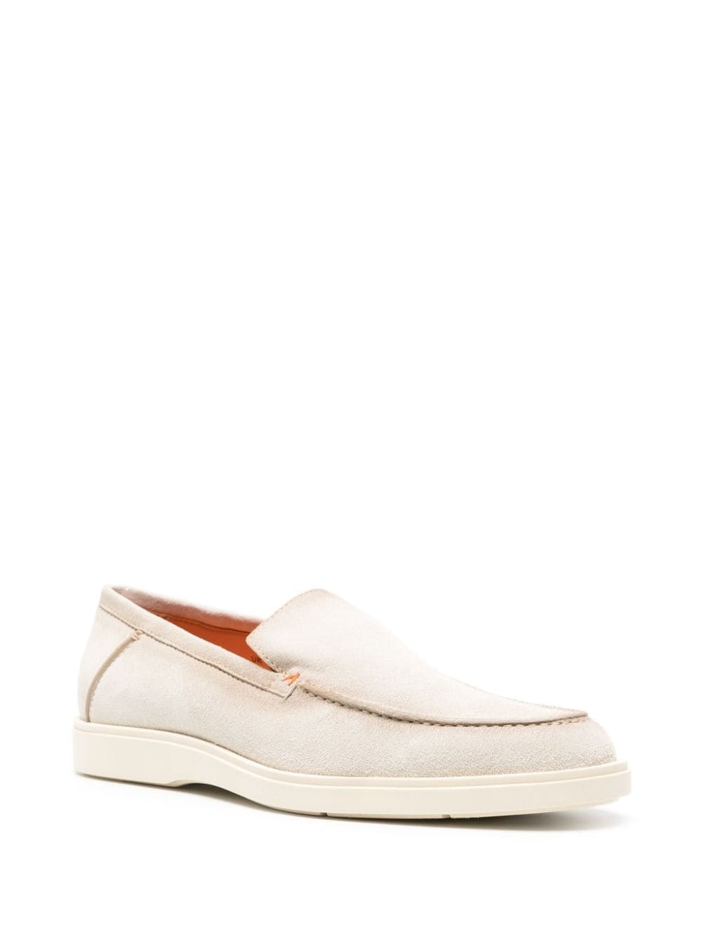 almond-toe suede loafers - 2