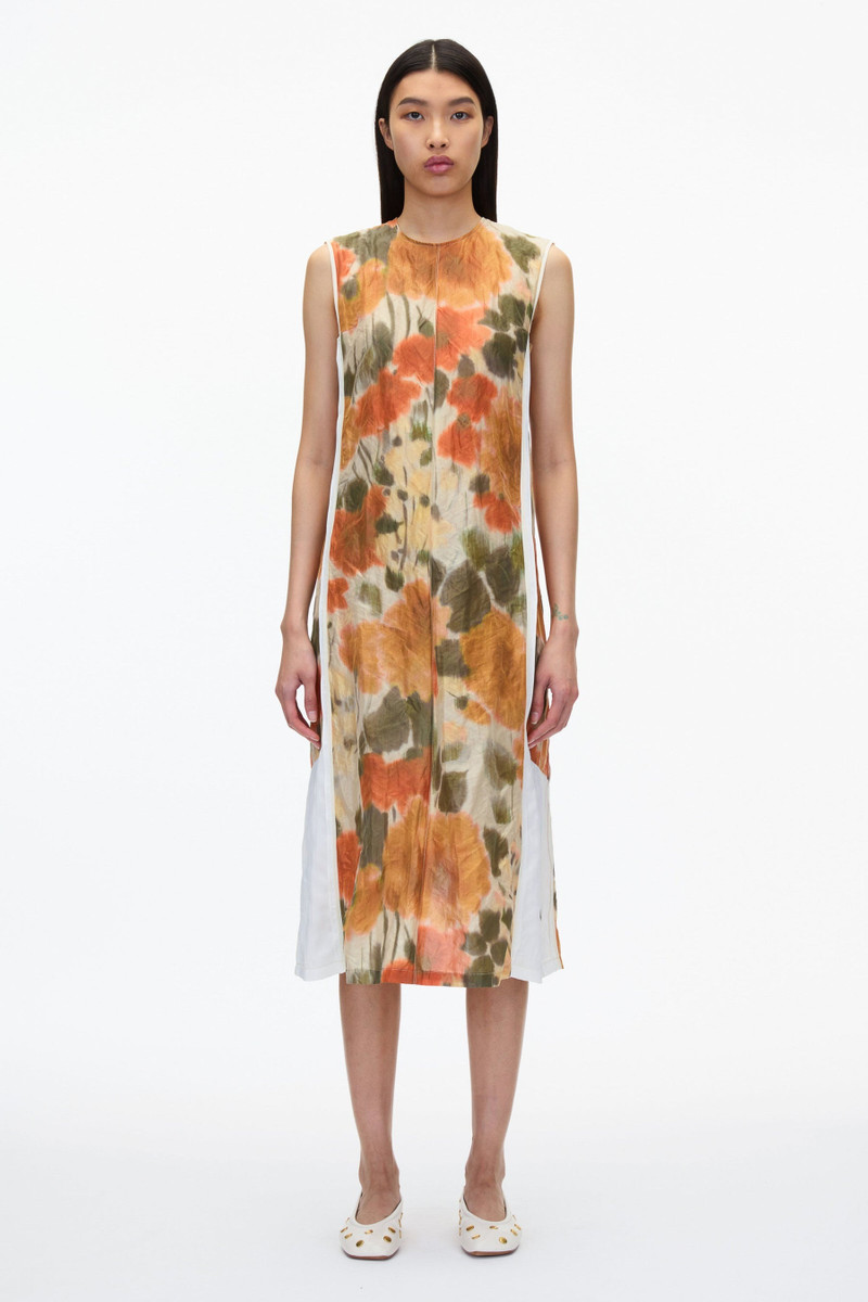 3.1 Phillip Lim Blurred Marigold Slip Dress w Satin Combo outlook