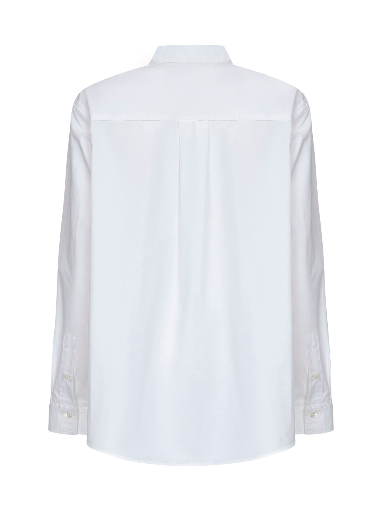 White organic poplin Signature shirt - 2
