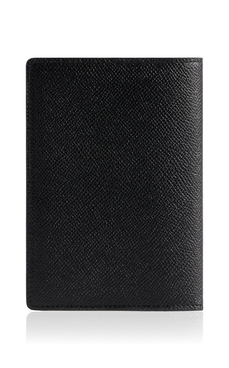 BALENCIAGA Leather Passport Holder black outlook