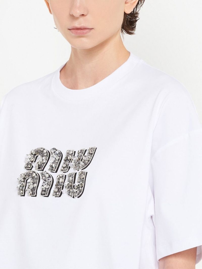 crystal-embellished cotton T-Shirt - 5