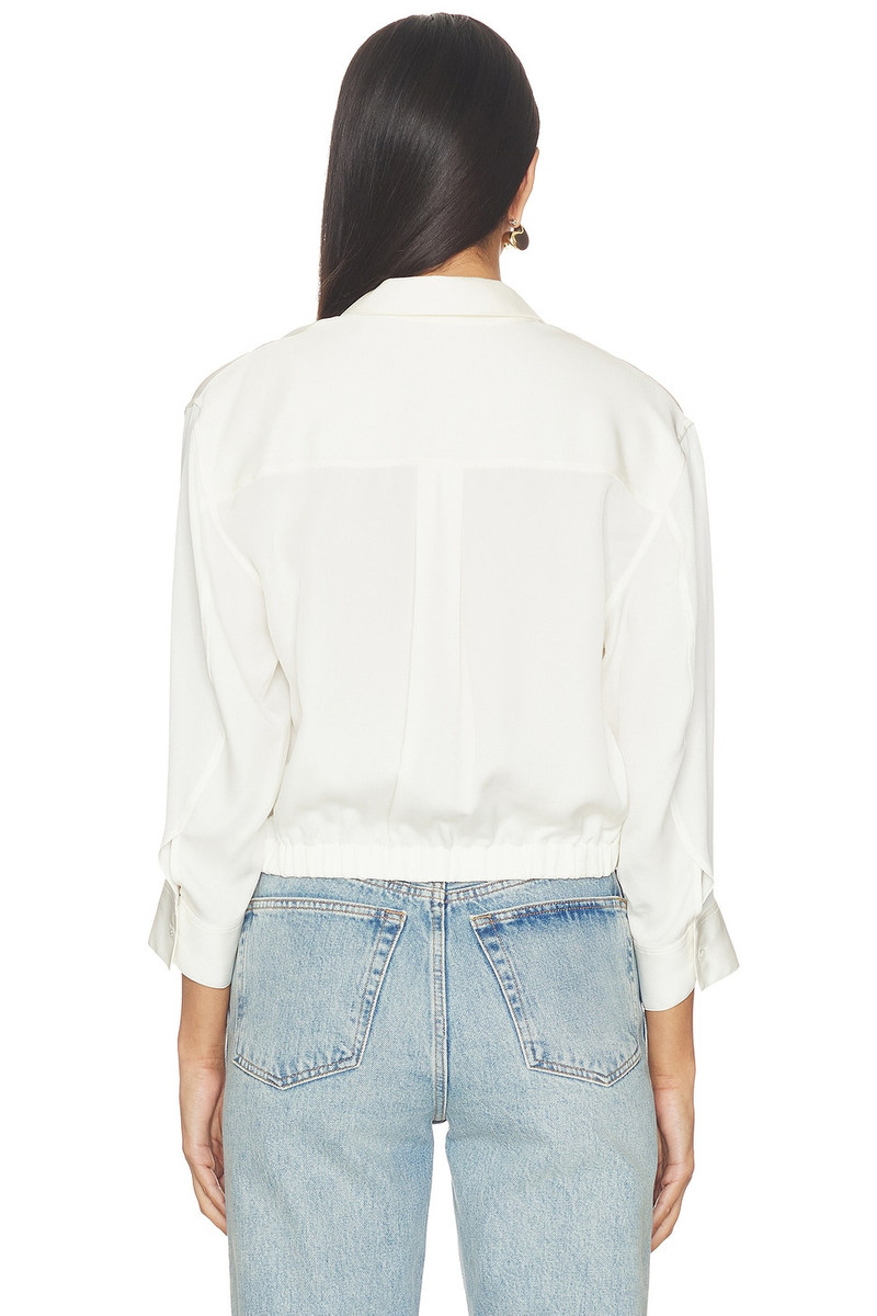 Theory Quarter Sleeve Cropped Shirt outlook