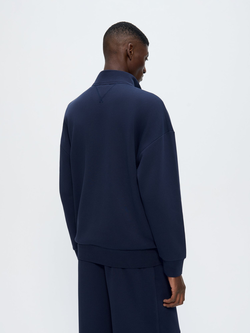 Mens Zip Up Sweatshirt - Midnight Navy 3