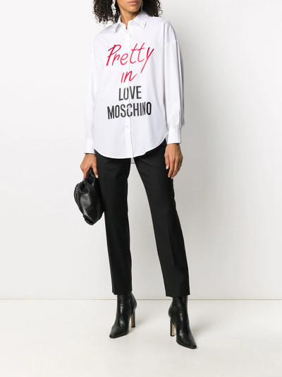 Moschino straight-leg trousers outlook