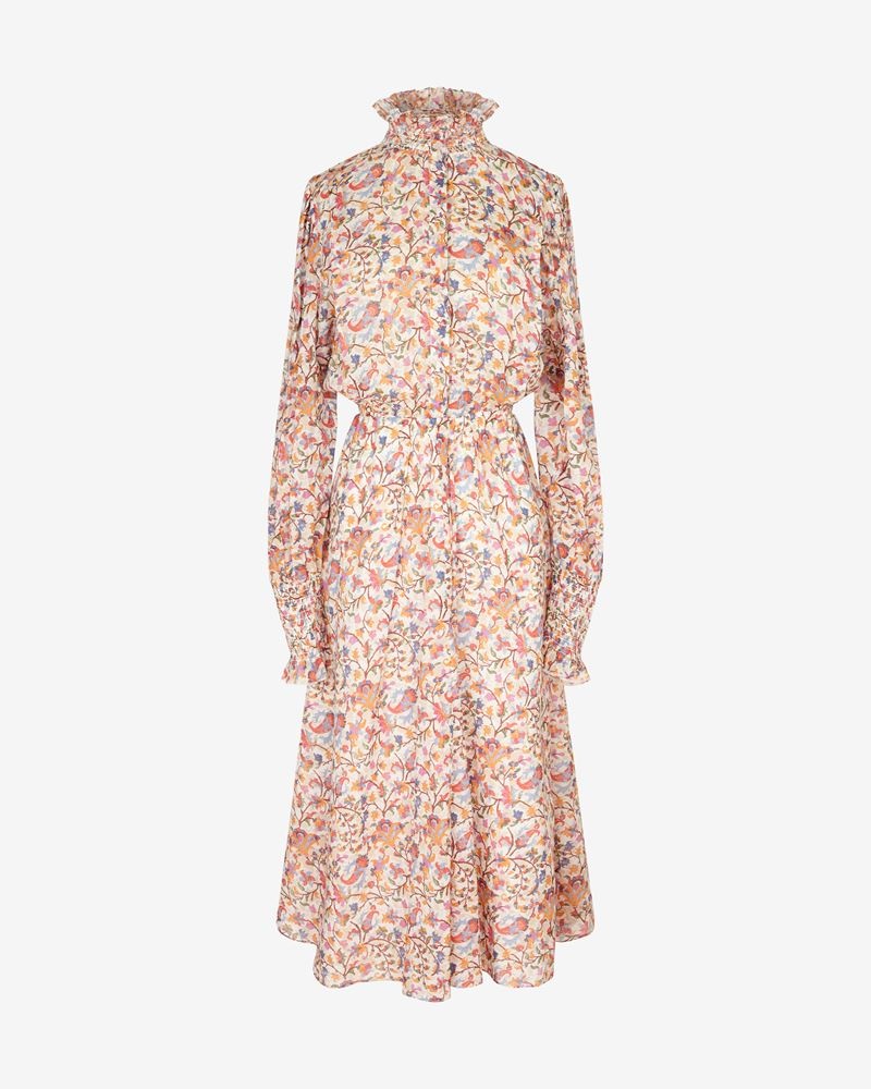 ISABEL MARANT｜DRESSES (GALOA (RO0204FA A3J08E ECOR)) Isabel Marant Étoile GALOA COTTON DRESS | isabelmarant