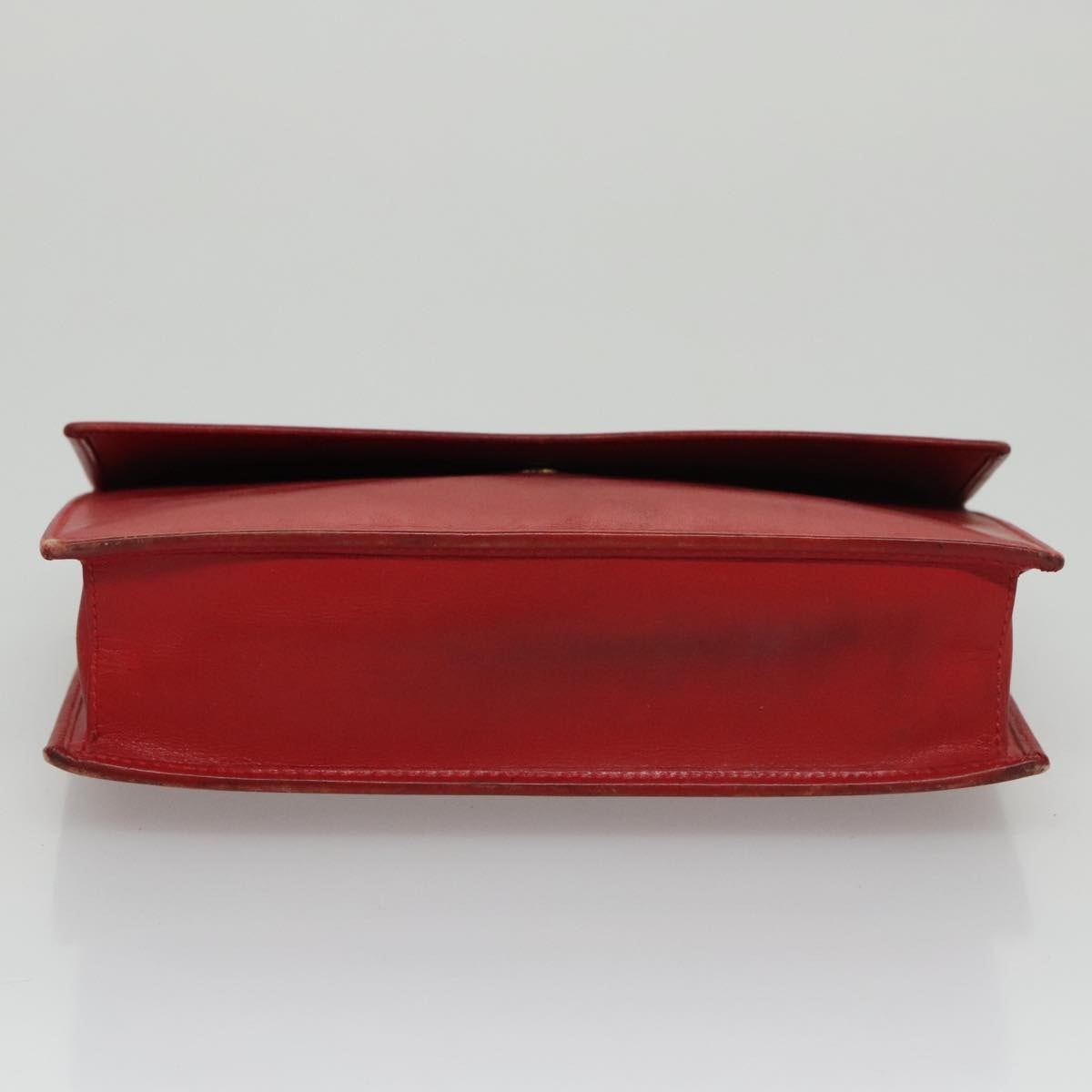 CELINE Mini Hand Bag Leather Red - 5