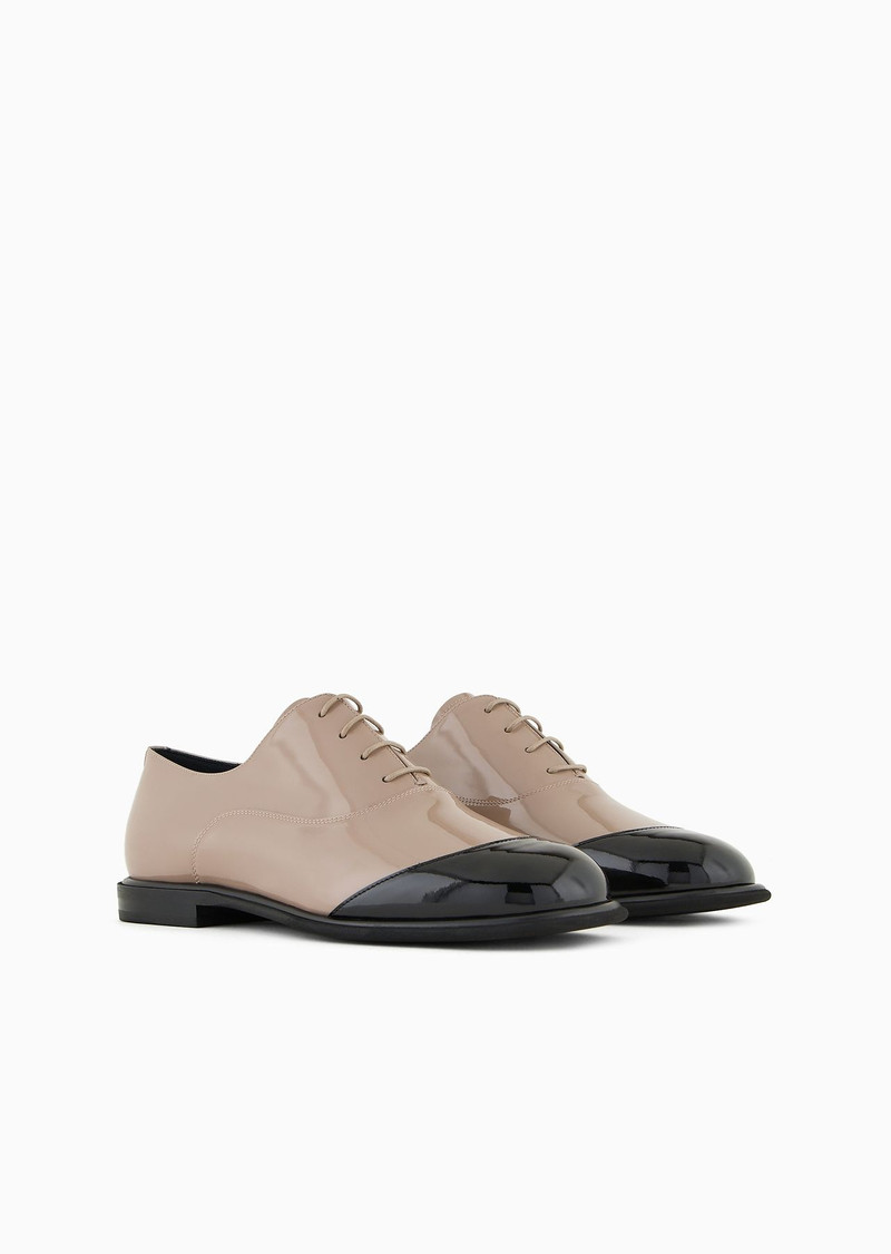 Patent-leather Derby shoes 2