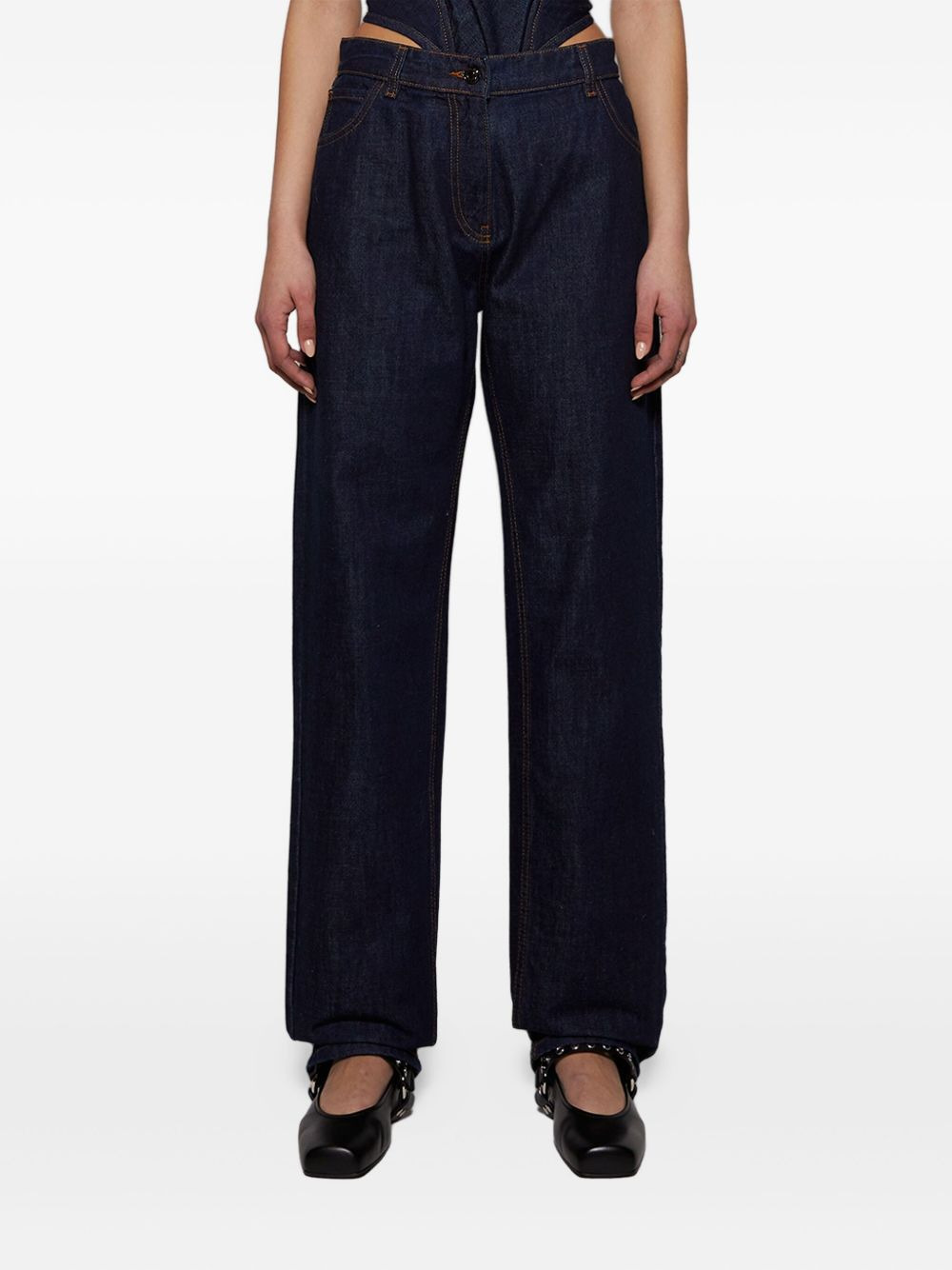 logo-patch jeans - 3