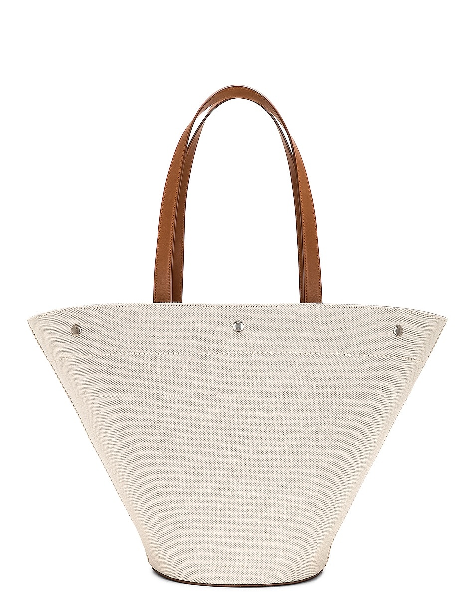 トートバッグ Saint Laurent Biscuit canvas Panier shopping bag SAINT LAURENT LOGO PANIER TOTE BAG | miinto | REVERSIBLE