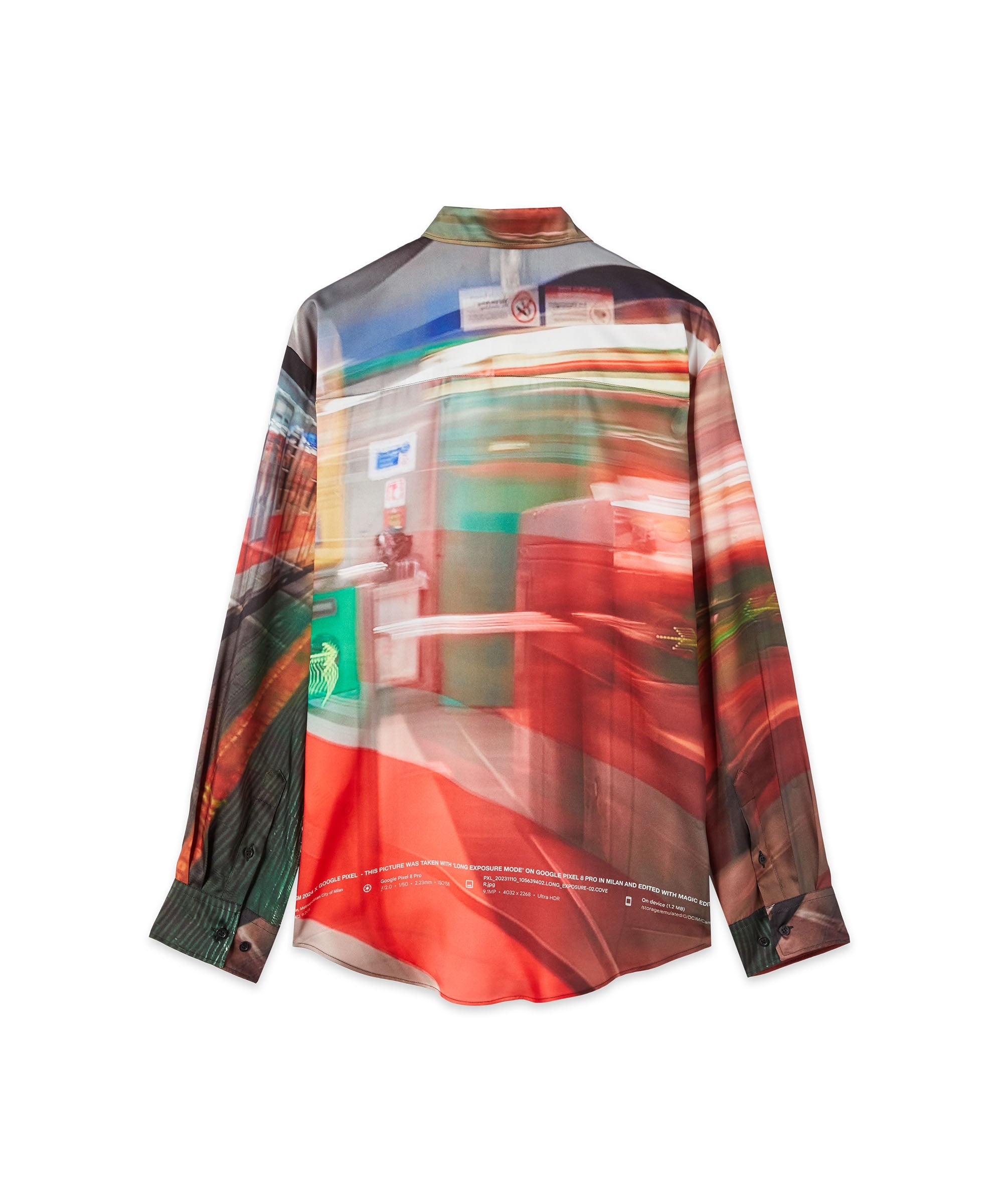 MSGM x Google Pixel "Daily Metro" print All-over Shirt - 2