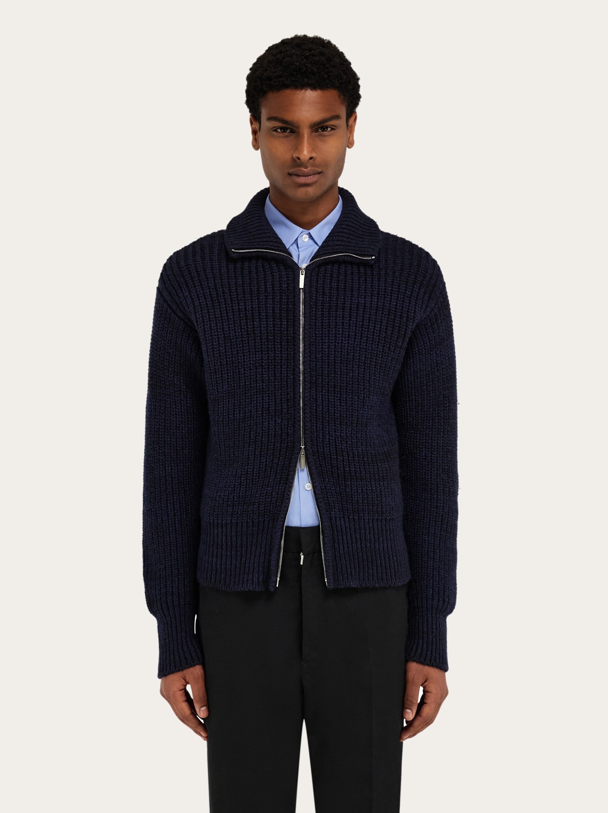 Knitted blouson - 8