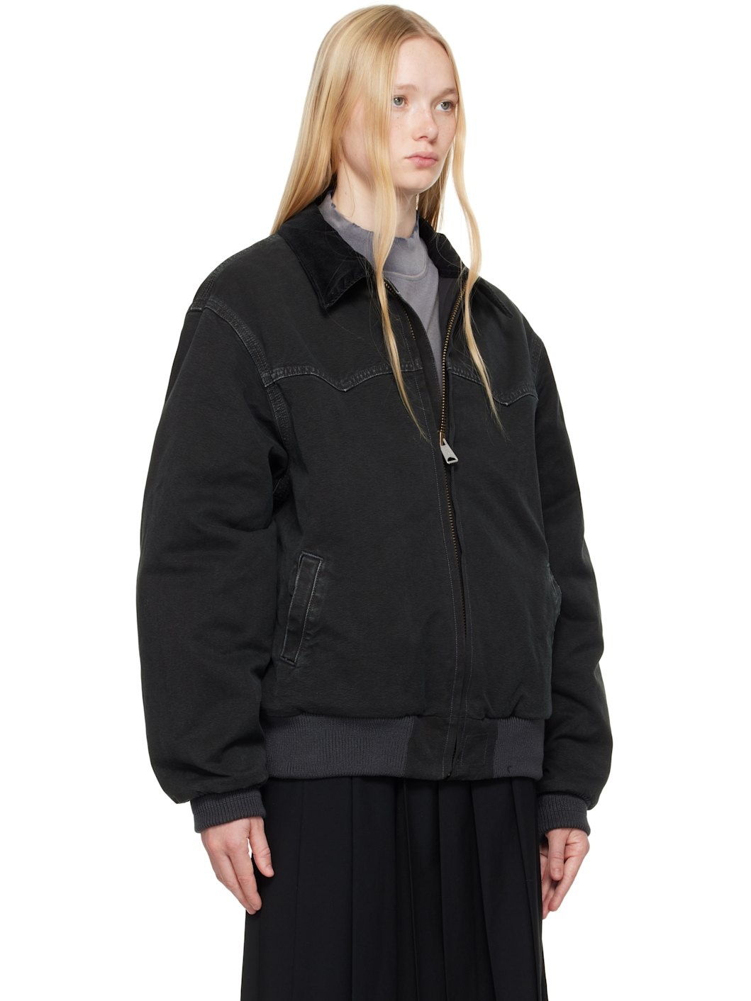 Black Yoke Caban Jacket - 2