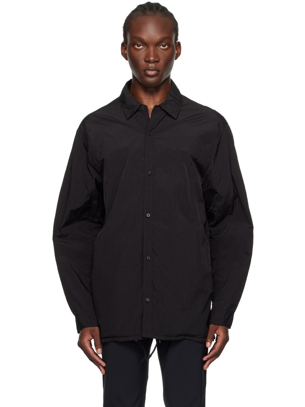 Black Hand-Dyed Jacket - 1