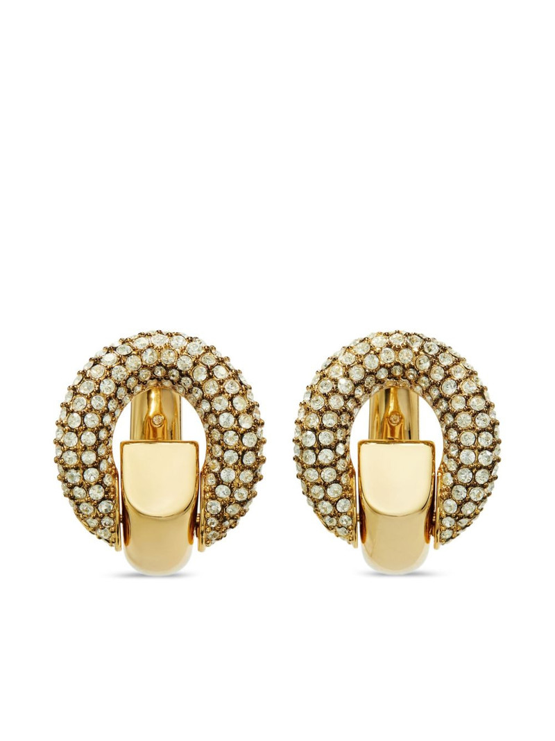 crystal-embellished hoop earrings 1