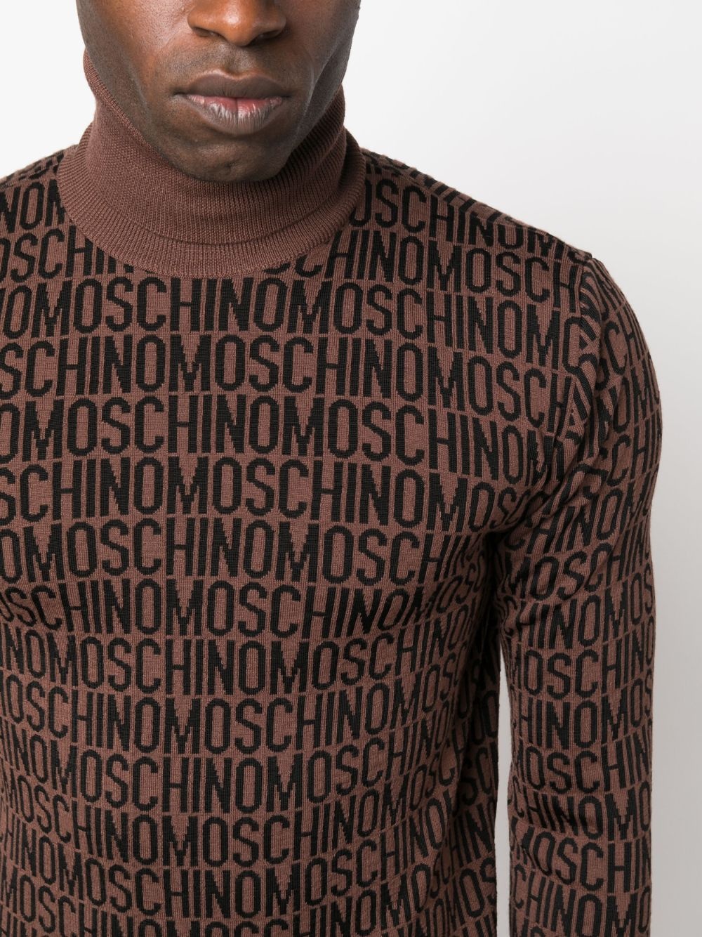 roll-neck virgin wool jumper - 5