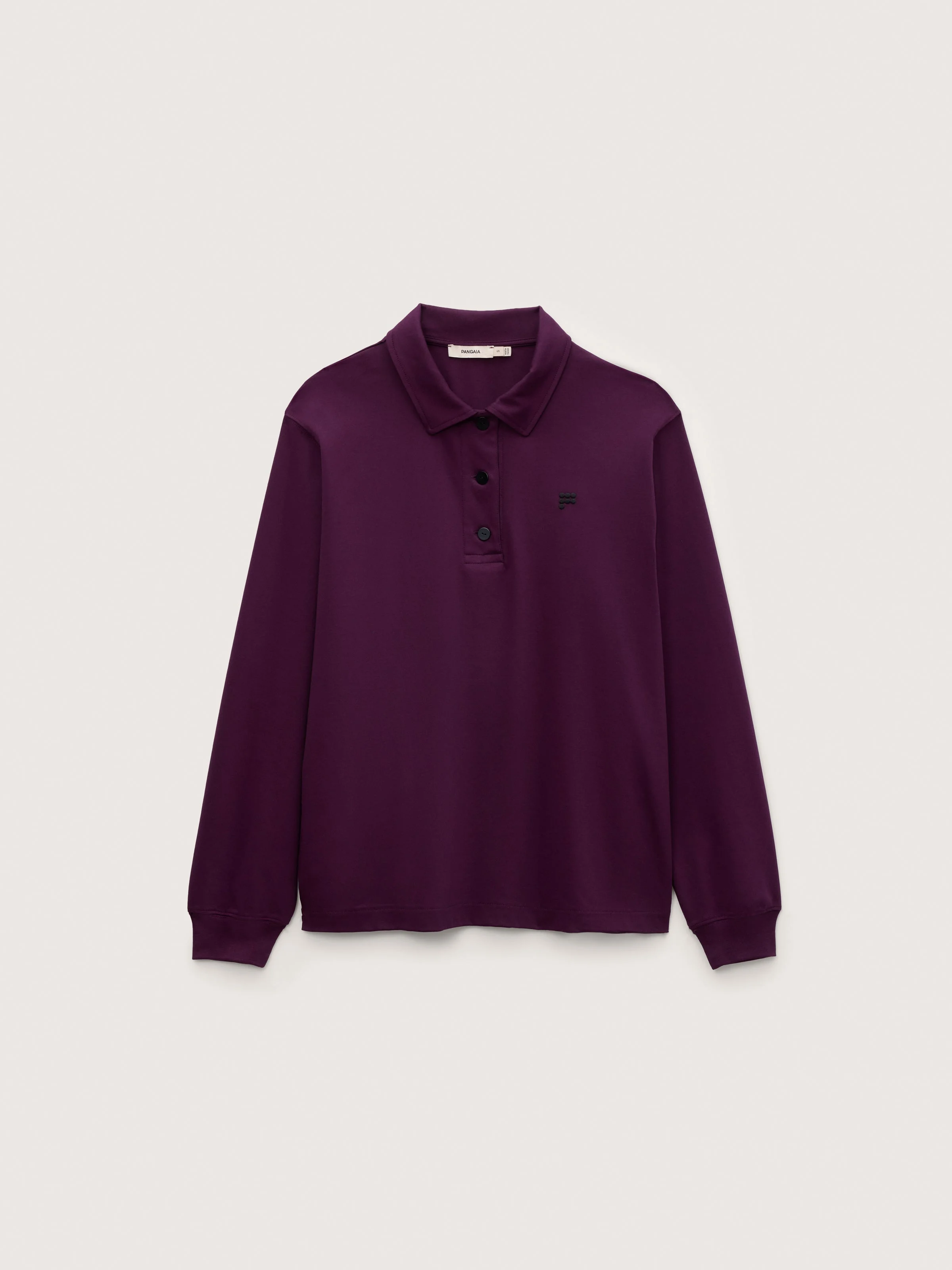 Womens Interlock Polo Sweatshirt - Nocturne Plum - 1