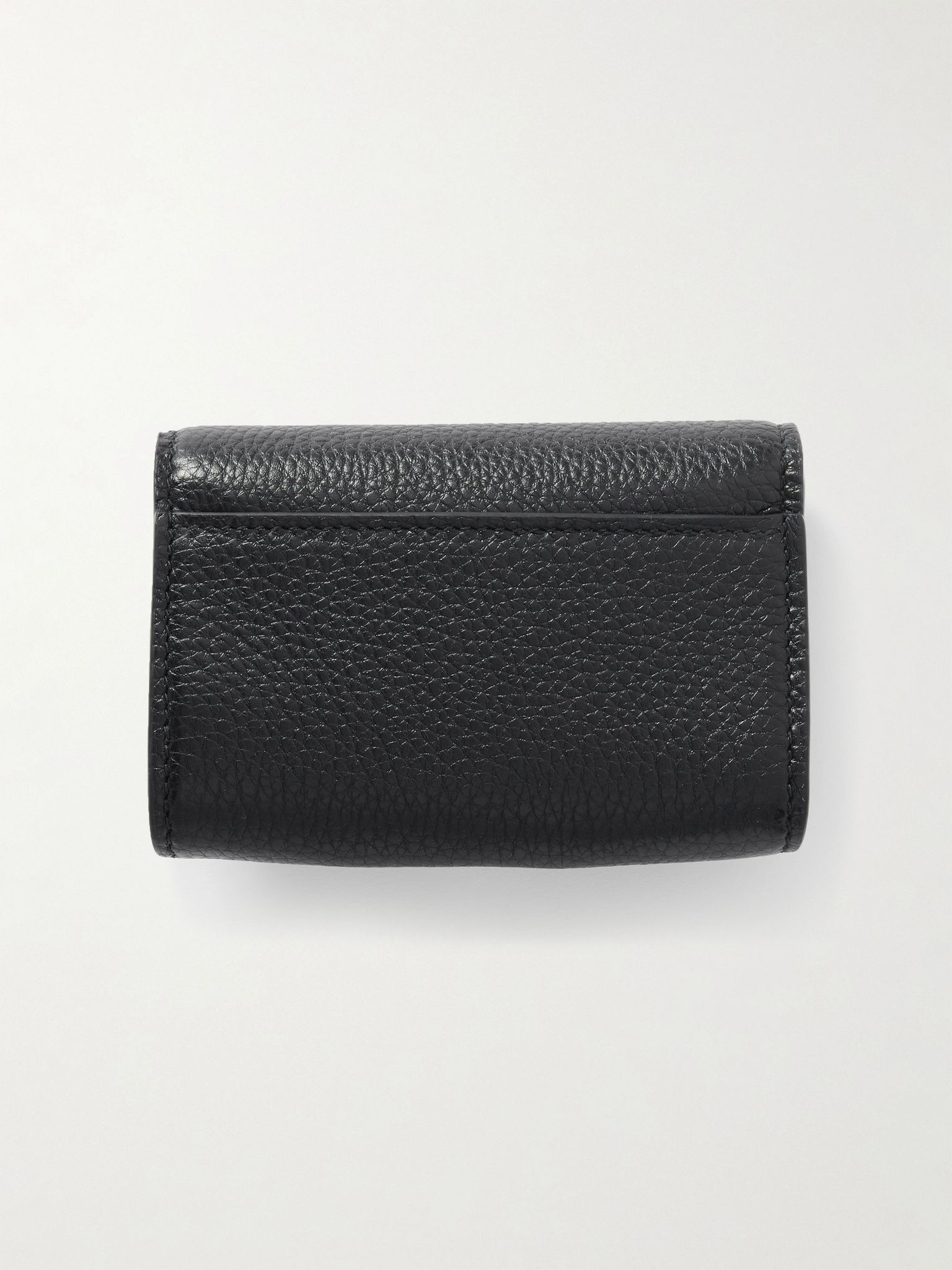 Softbit textured-leather cardholder Black - 3