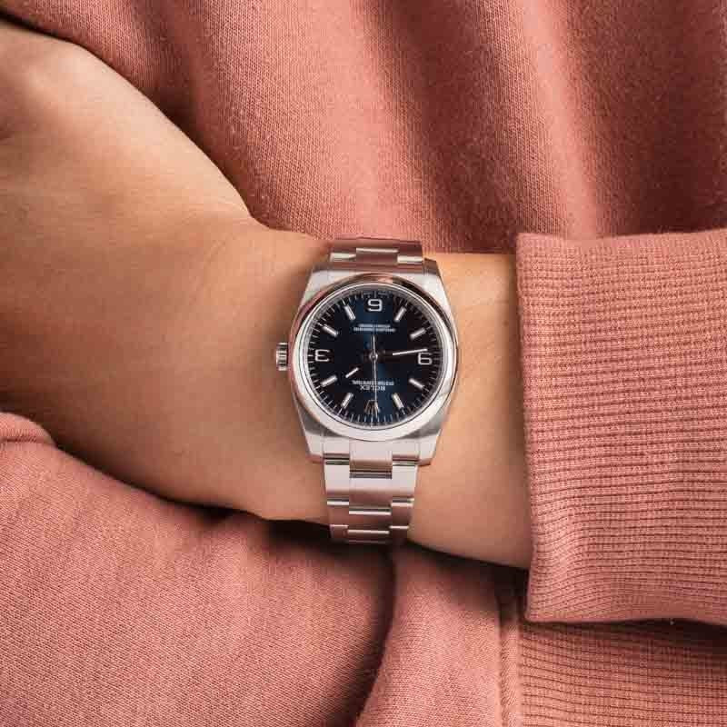 Rolex Oyster Perpetual Ref 116000 Blue Dial - 5