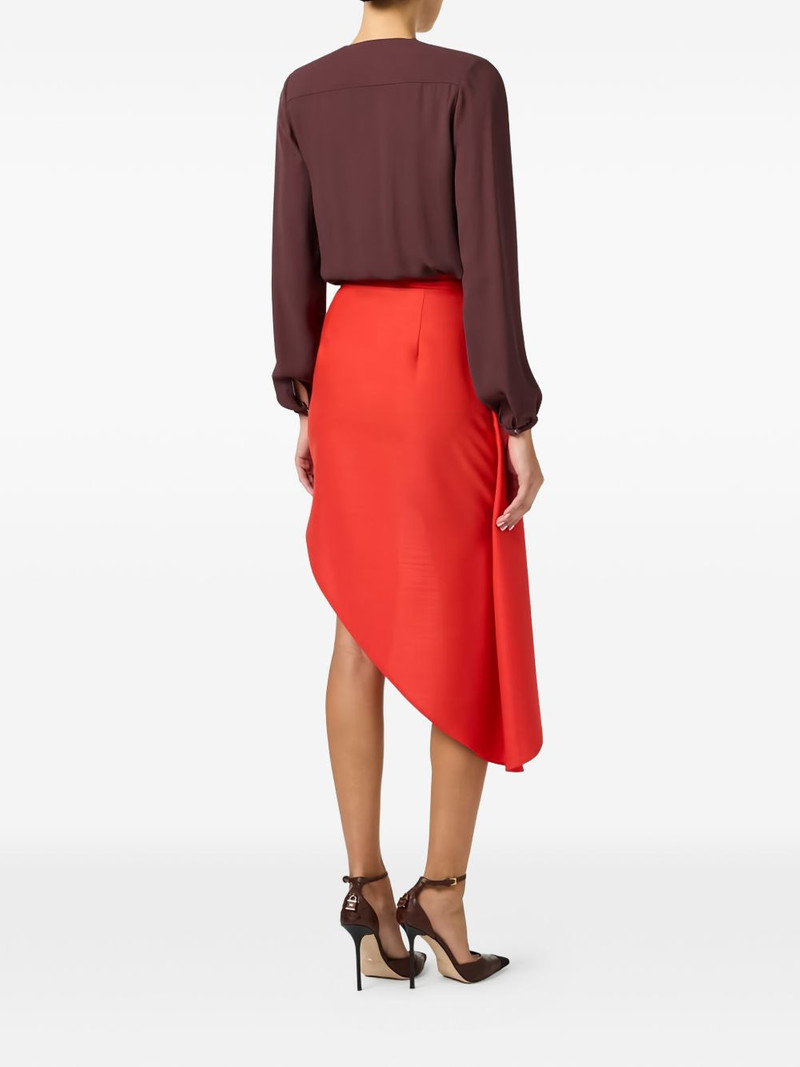 Cool asymmetric draping skirt 3