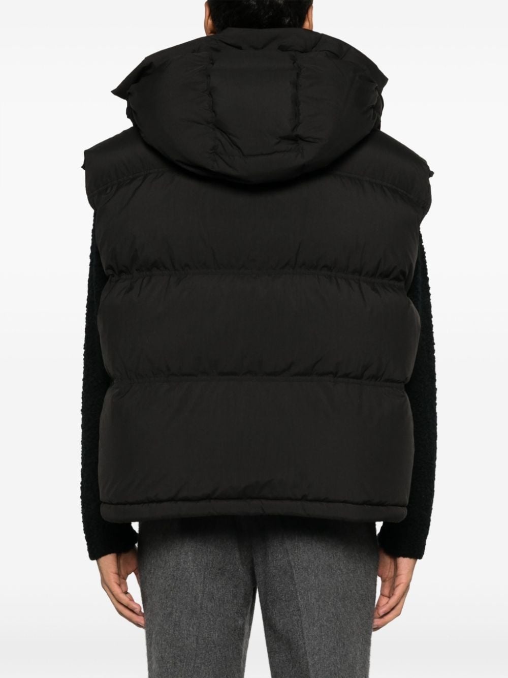 hooded padded gilet - 4
