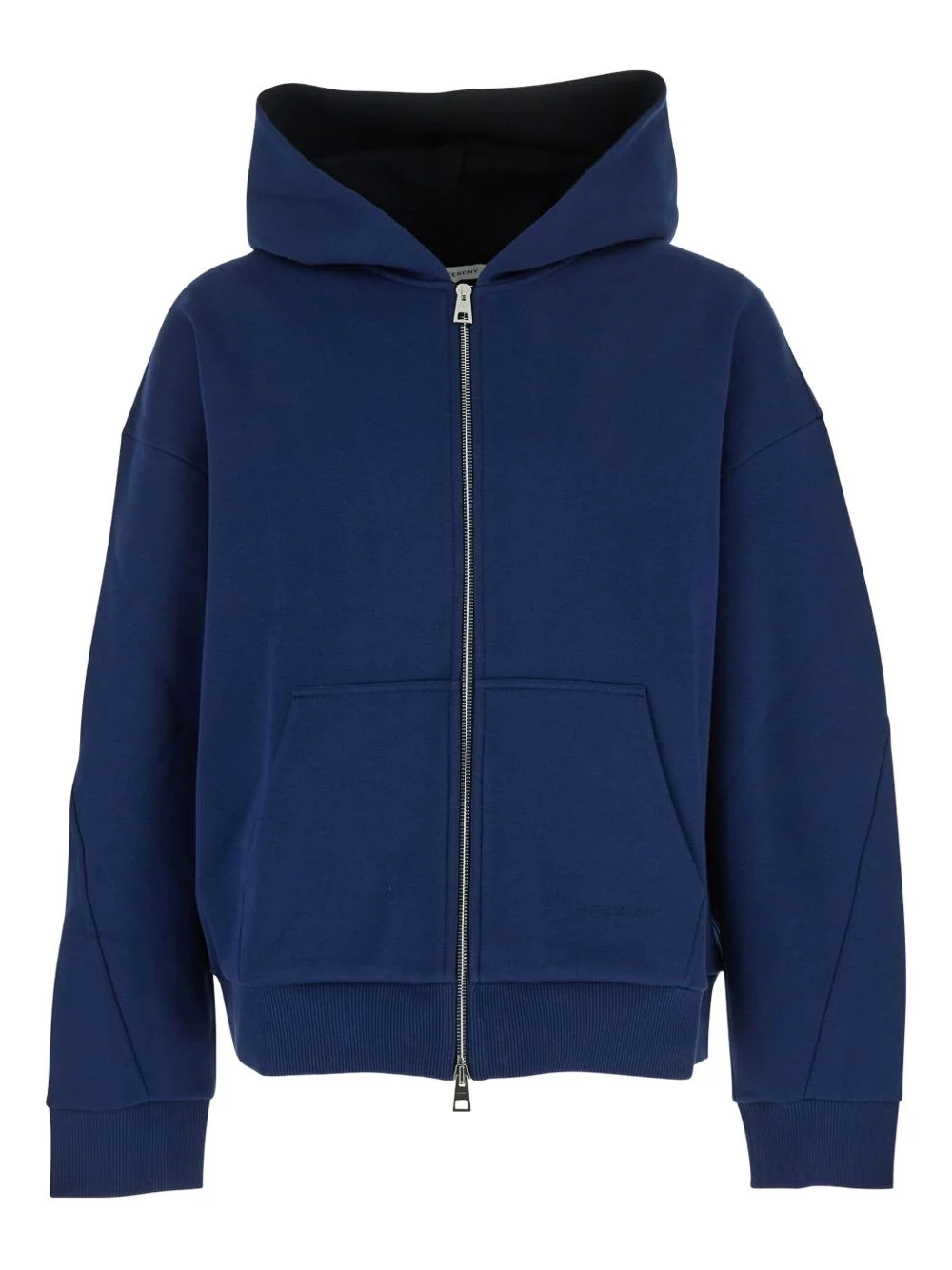 logo-embroidered zip-up hoodie - 1