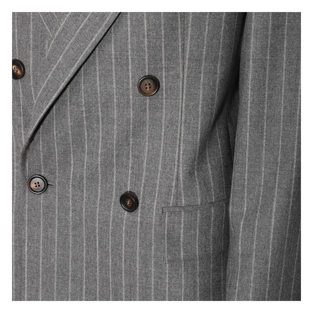 Brunello Cucinelli grey wool blazer | angelominetti | REVERSIBLE