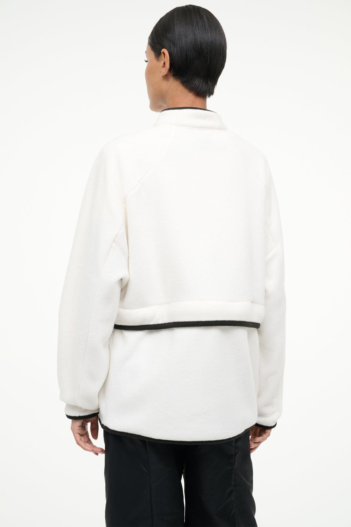 STAUD GRAF PULLOVER IVORY BLACK - 5