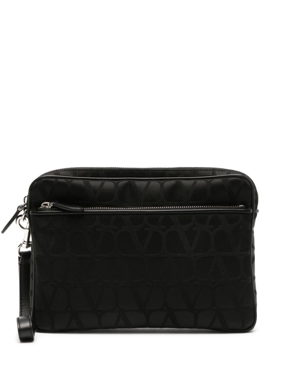 Toile Iconographe-print clutch bag - 1