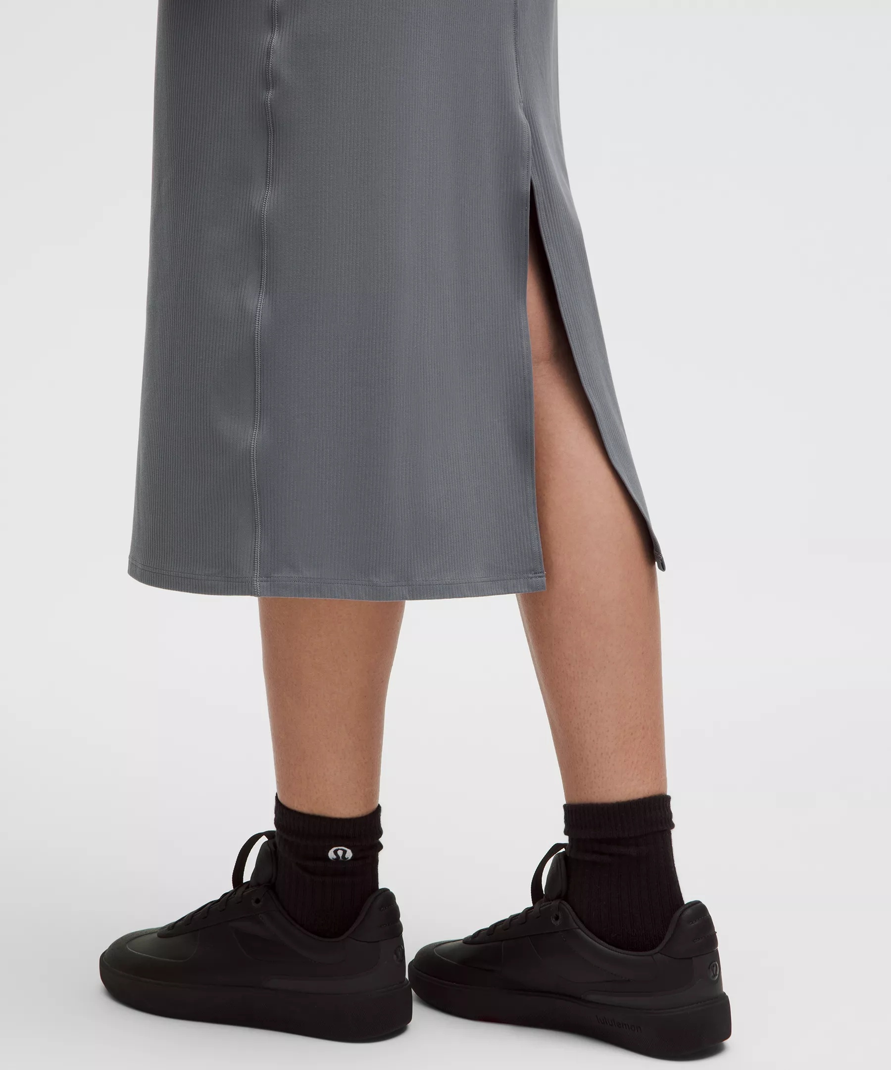 All Aligned Ribbed Midi Dress - 4