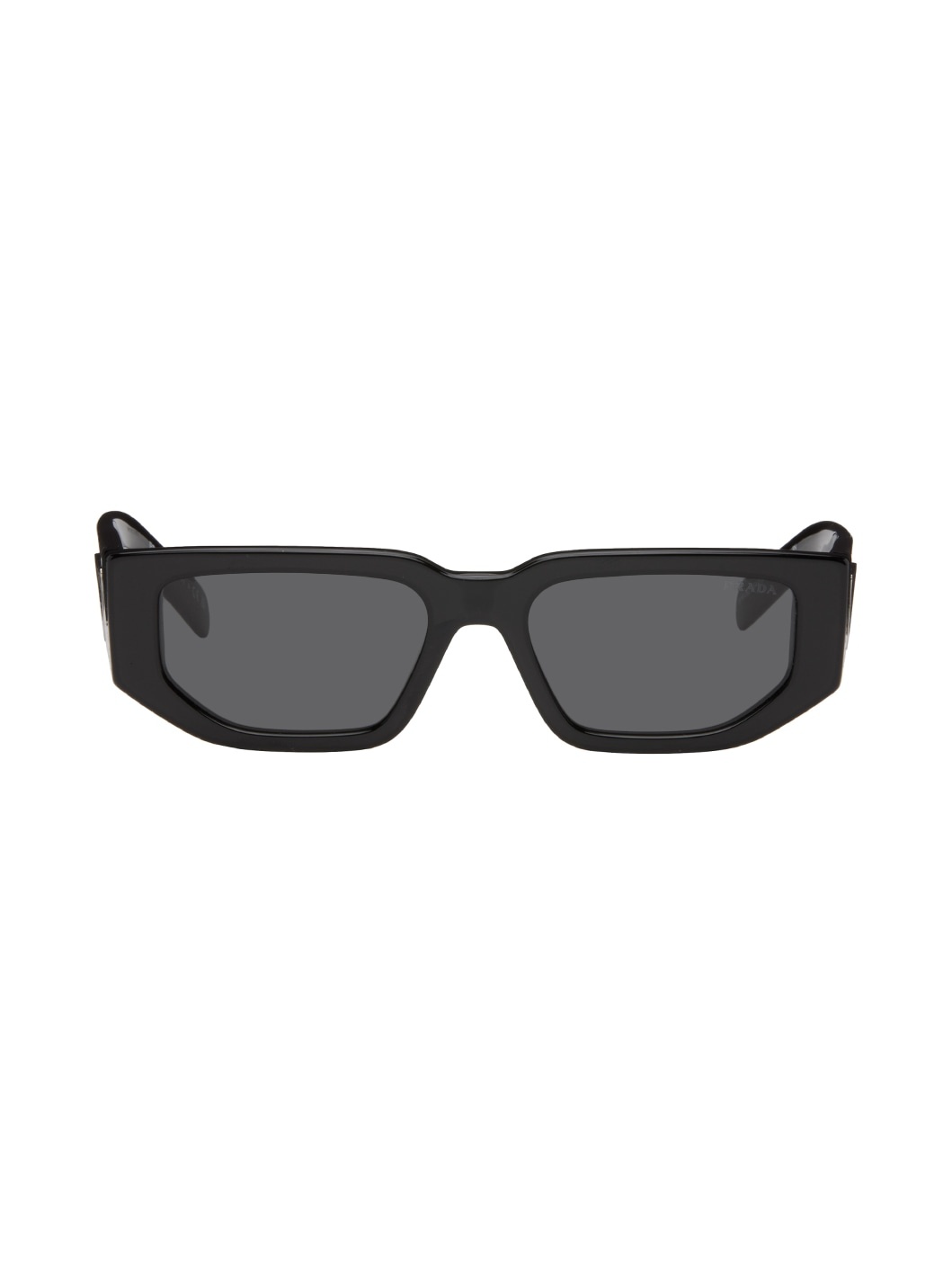 Black Rectangular Sunglasses - 1