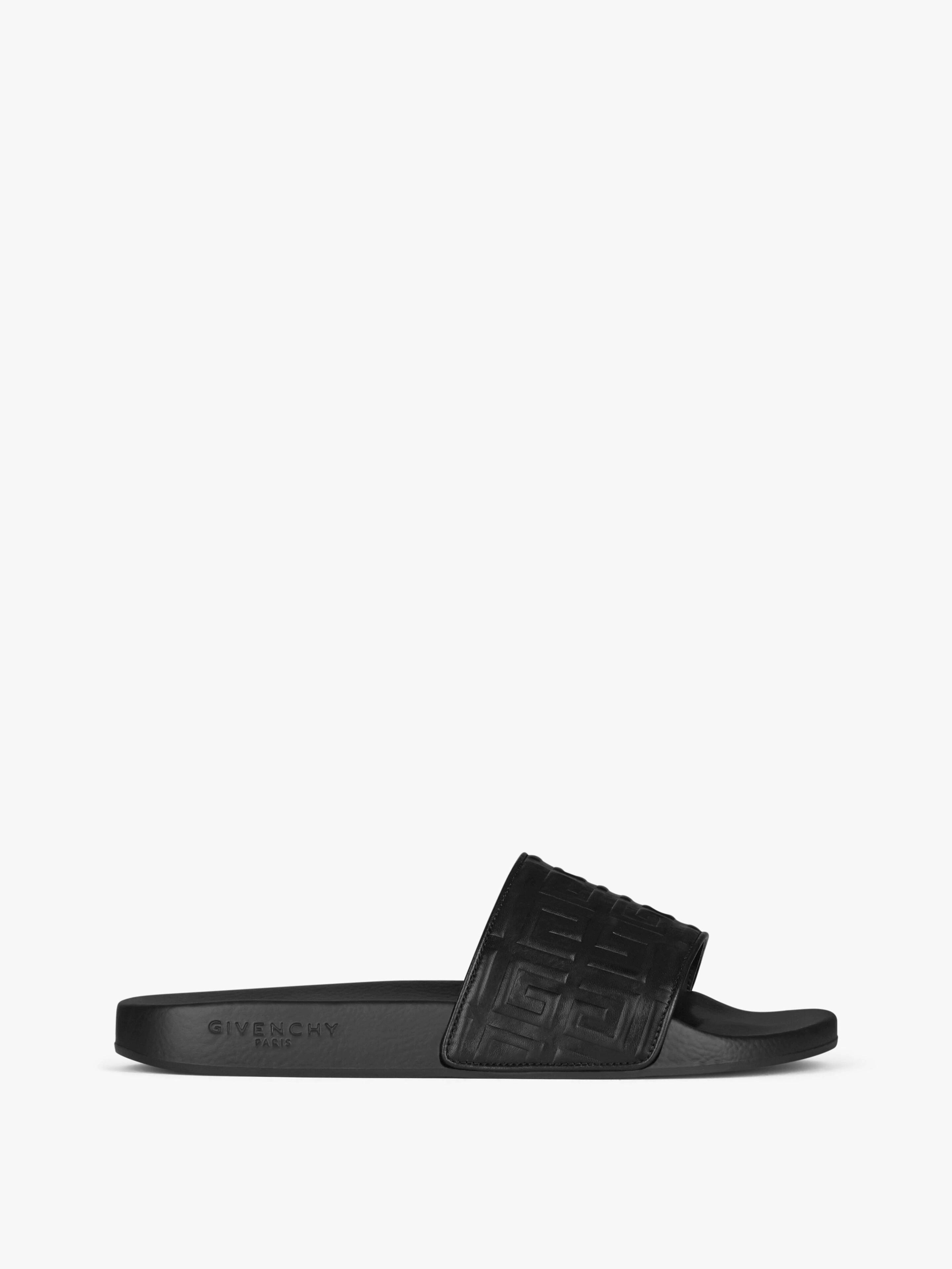 GIVENCHY PARIS FLAT SANDALS IN 4G LEATHER - 1