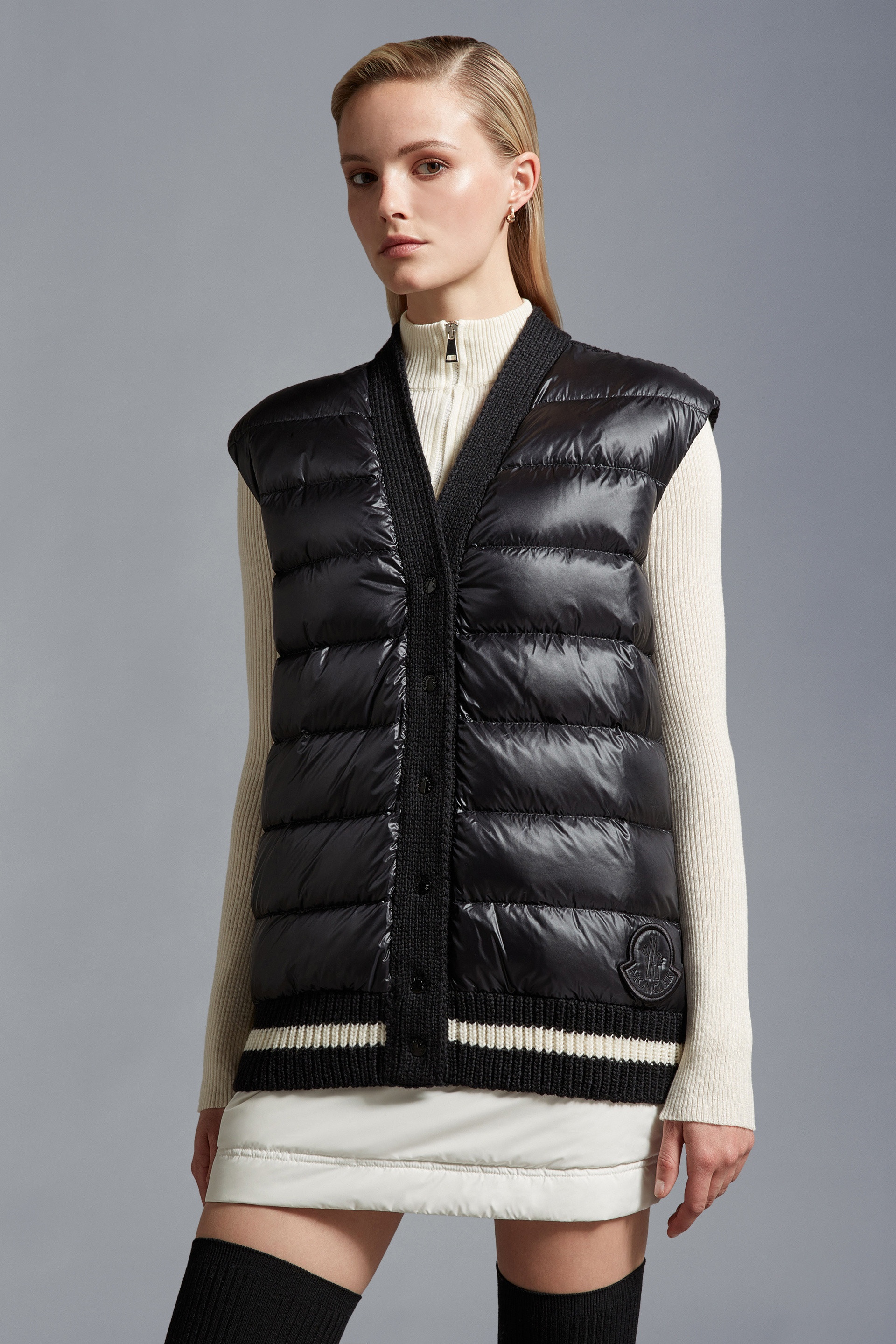 Padded Wool Vest - 3
