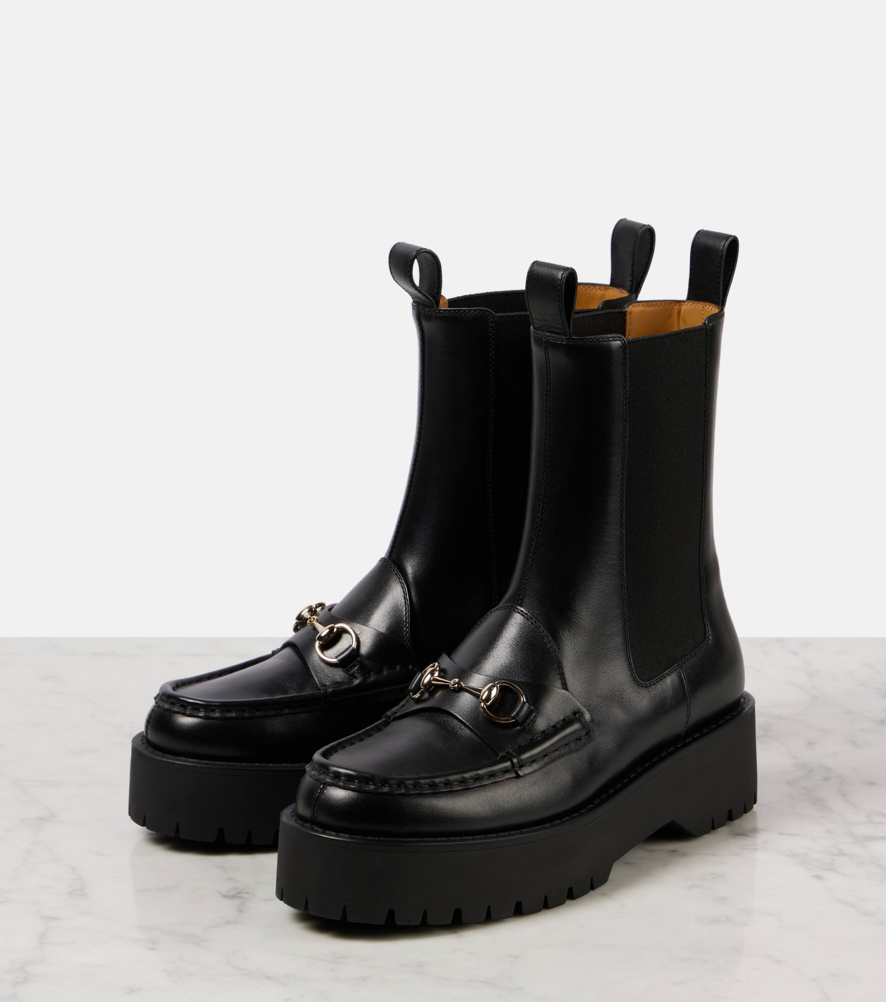 Horsebit leather Chelsea boots - 4