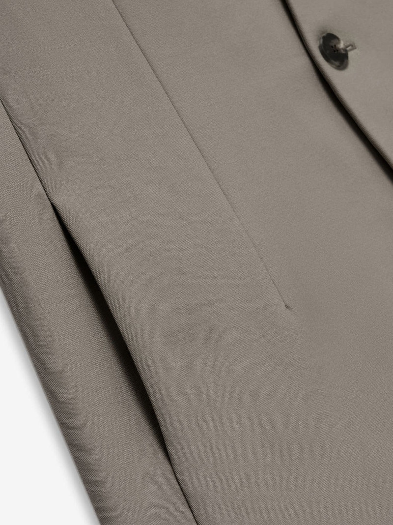 Wool Lapelless Jacket 7